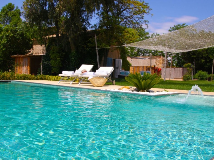Swimming pool at Mas Carreras 1846 hotel boutique Masia Costa Brava Girona
