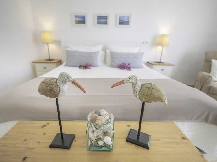 The GARDEN Suite: two separate rooms with each a double bed, can sleep maximum 4 persons. 