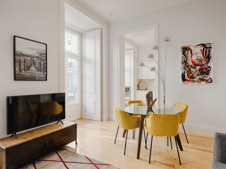 Stay at Architectural Apartment in Baixa Central Lisbon Portugal Historic Downtown modern 