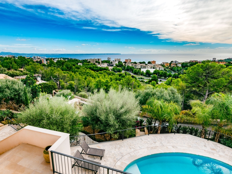 Upfloor - view from Master Bedroom Villa Oasis house villa vacation rent home mallorca majorca