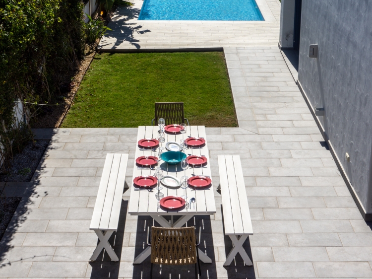 Outside dining area