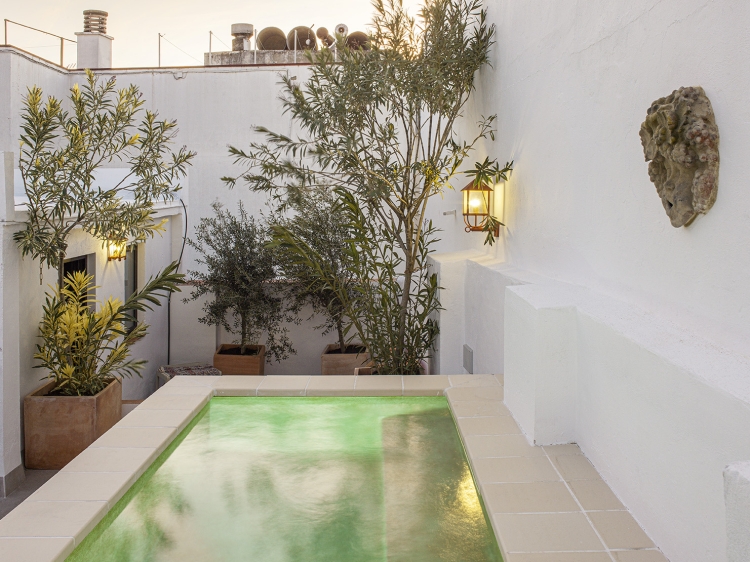 the pool