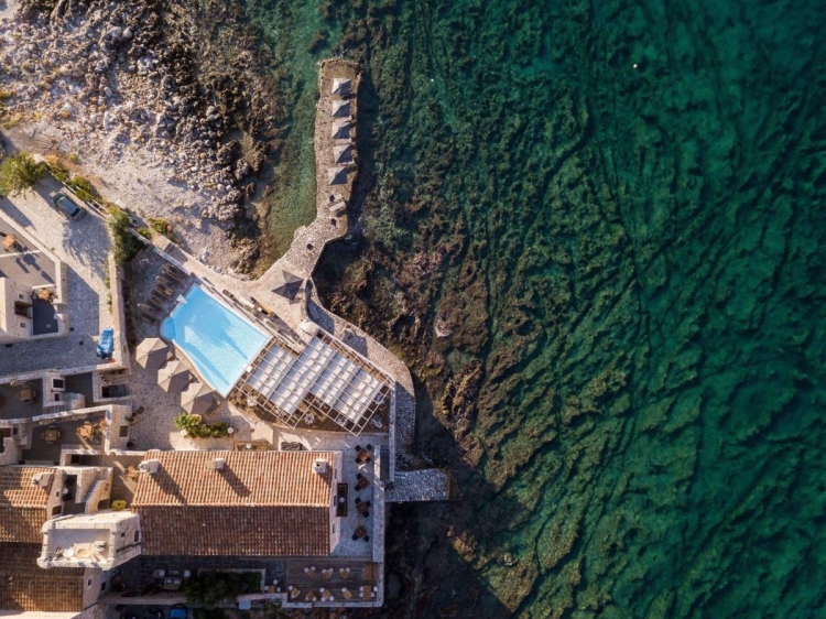 Kyrimai Hotel best luxury romantic hotel on the sea in Mani