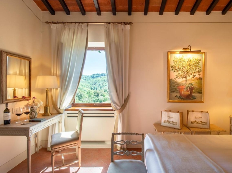 Room at Dievole Wine Resort Tuscany countryside hotel