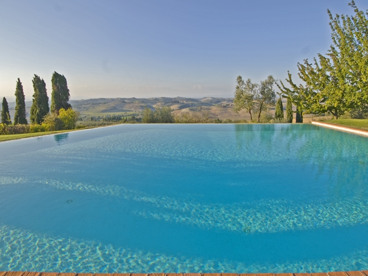 Lucignanello Bandini San Giovanni D'Asso Tuscany Italy The infinity pool
