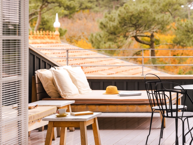 Hotel de luxo em Pyla-sur-Mer, França. Hotel de charme Ha(a)ïtza. Férias em família. Dois restaurantes com estrelas Michelin. Viagem gourmet. Escapadela de luxo. Piscina aquecida, spa e centro de bem-estar. Hotel que aceita animais de estimação. 