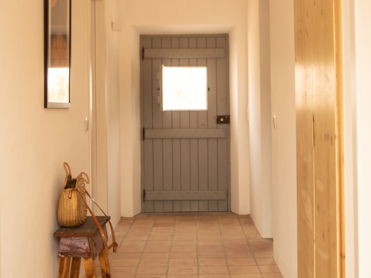 Front door Vida na Aldeia house to rent for 4 people  near vila nova de mil fontes costa vicentina alentejo 