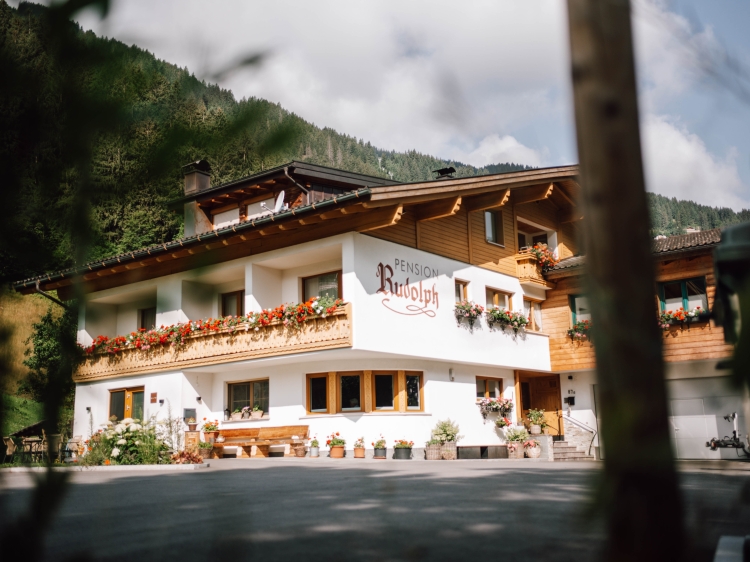 House summer Hotel Pension Rudolph Austria	Gaschurn