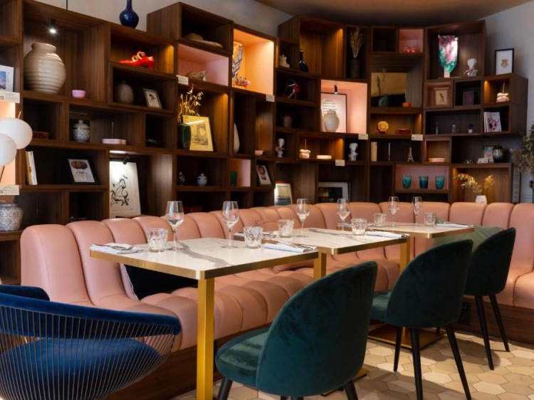 boutique hotel, Paris Marais, elegant interiors, creative vibe, historic charm