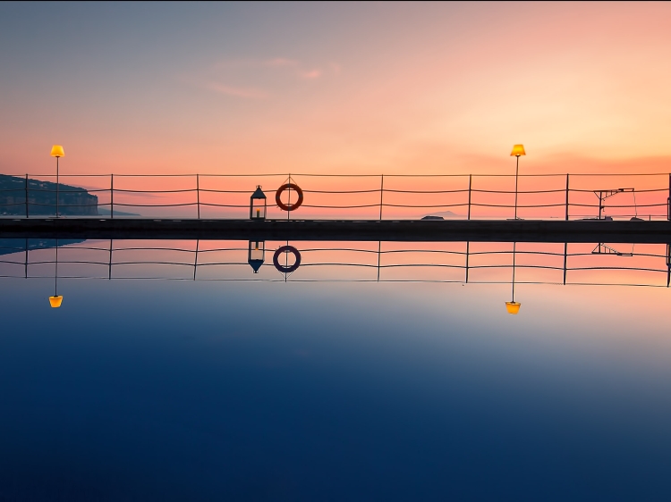 Pool Sunset