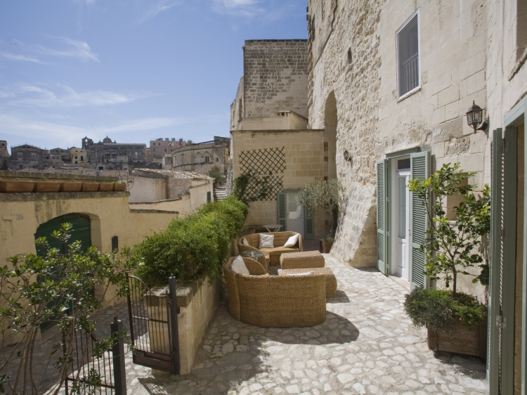 L'Hotel in Pietra Matera Basilicata Italy Entrance