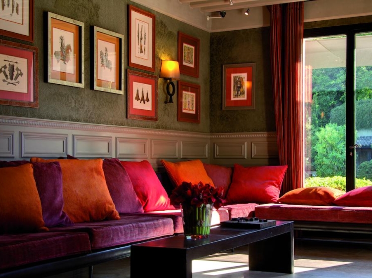 Living room at Hotel du Chateau Carcassonne Hotel boutique best charming hotel 