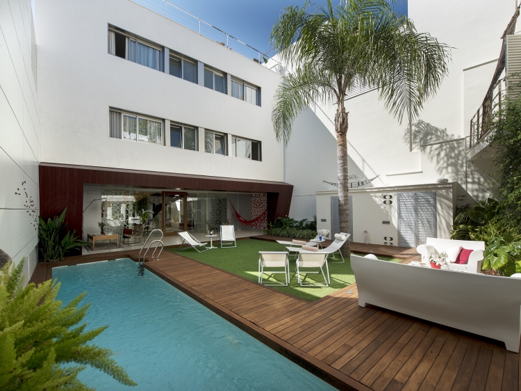 Garden general view Hotel Boutique Alcoba Andalusia Sanlúcar de Barrameda Cádiz 