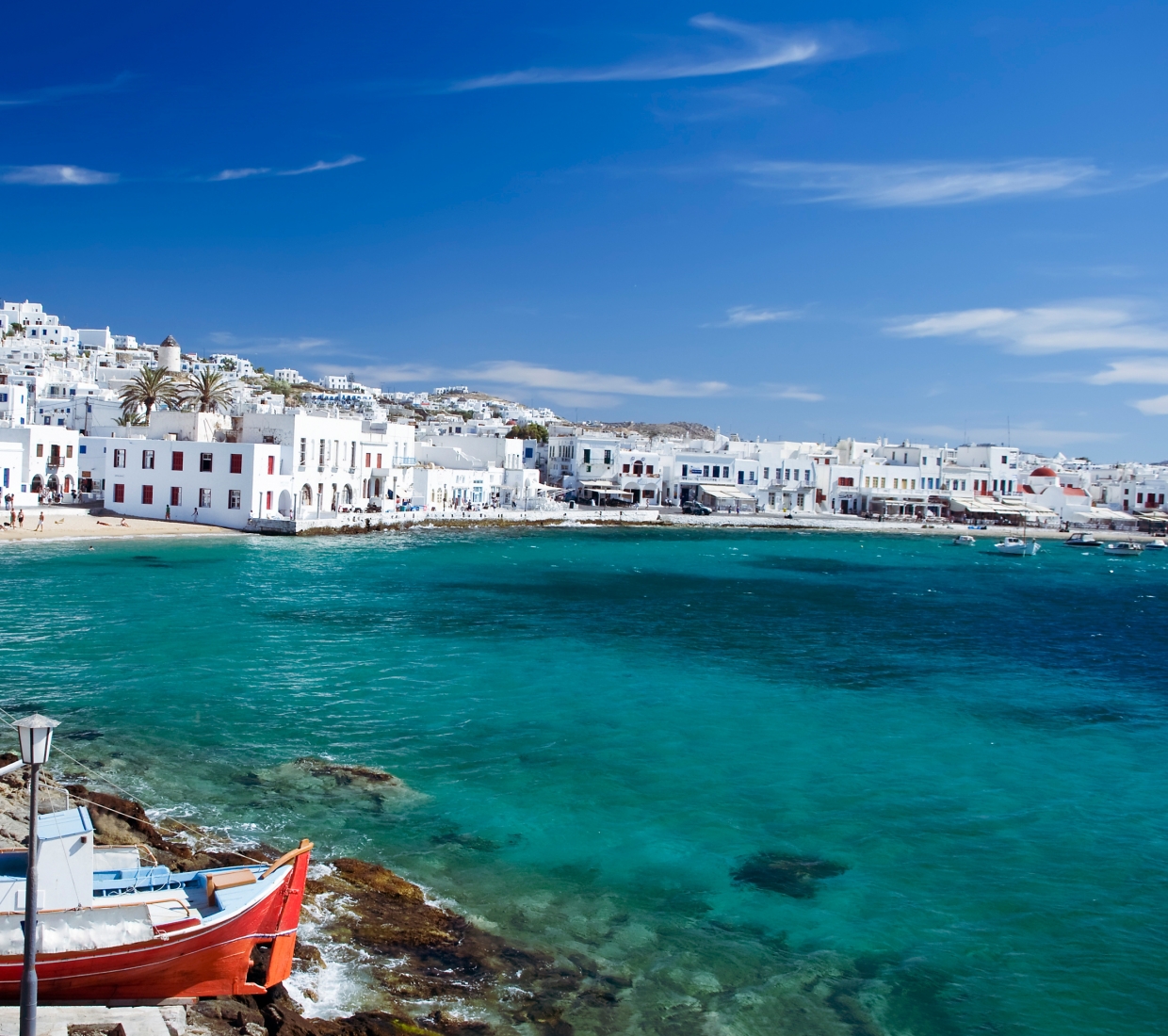 Seleção dos melhores e mais bonitos hotéis e casas de férias em Mykonos