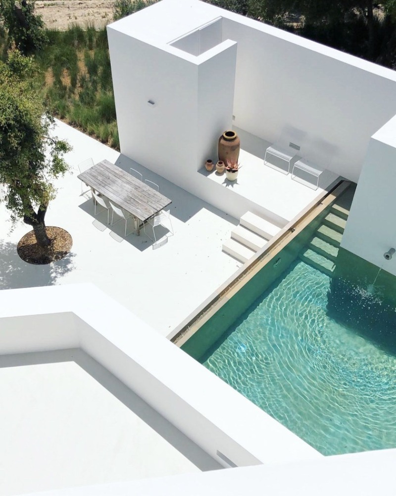 Private pool of Casa Luum, in Agostos