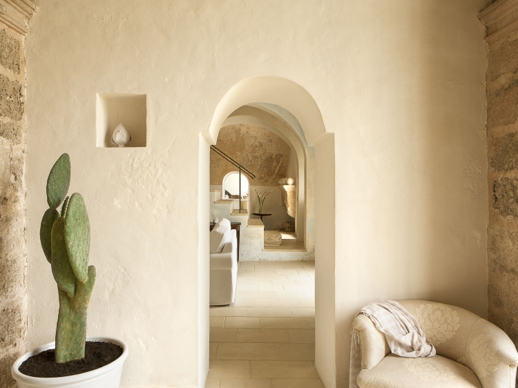 Interior of beautiful boutique hotel